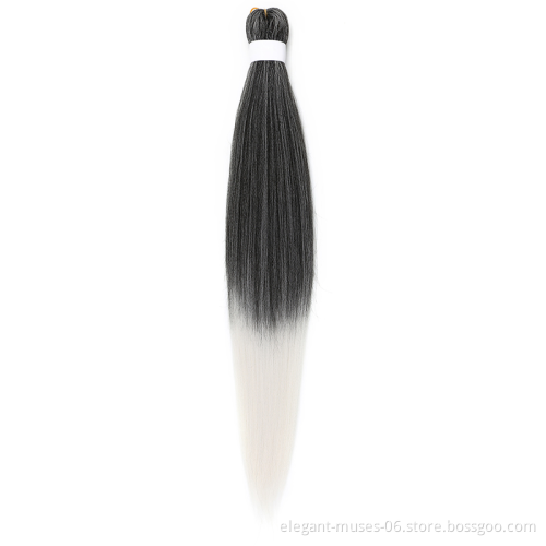 Factory hair extensions braiding hair pre stretch for ez braid pre stretched braiding hair